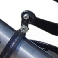 Esapament GPR compatibil cu Ktm Lc 8 Adventure 1090 2017 Evacuare slip-on omologata, inclusiv db killer detașabil și cot de legătură,Dual Poppy