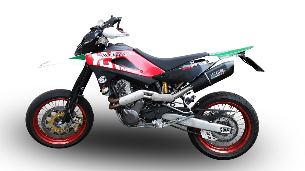 Esapament GPR compatibil cu Husqvarna Te S - Sm 410  2005  Sistem omologat legal de evacuare Mid-full, inclusiv db killer și catalizator detașabil,Furore Poppy