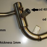 Esapament GPR compatibil cu Aprilia Mana 850 Gt 2007 Sistem de evacuare omologat complet, inclusiv db killer detașabil,Trioval