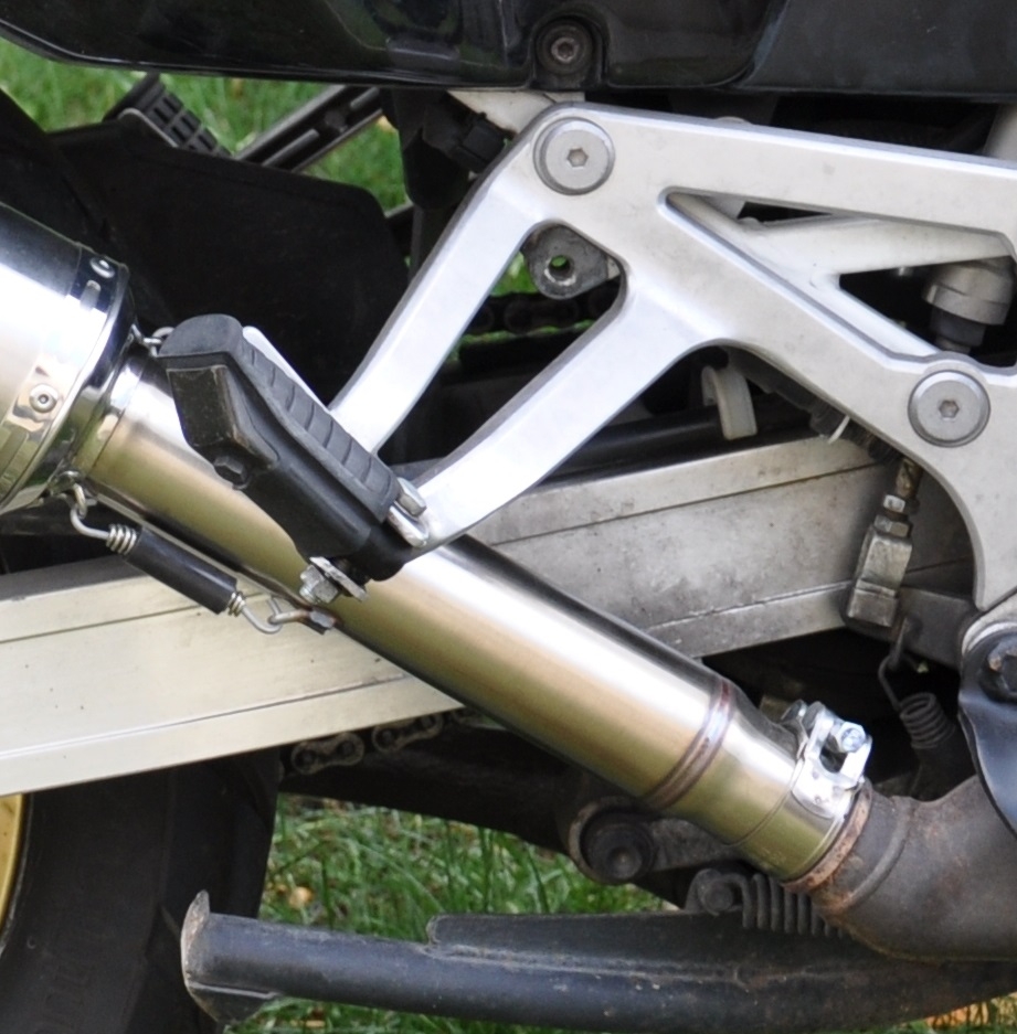 Esapament GPR compatibil cu Honda Africa Twin NXR - XRV 750 Rd04  1990 Evacuare slip-on omologata, inclusiv db killer detașabil și cot de legătură,Trioval