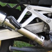 Esapament GPR compatibil cu Honda Africa Twin NXR - XRV 750 Rd04  1990 Evacuare slip-on omologata, inclusiv db killer detașabil și cot de legătură,Trioval