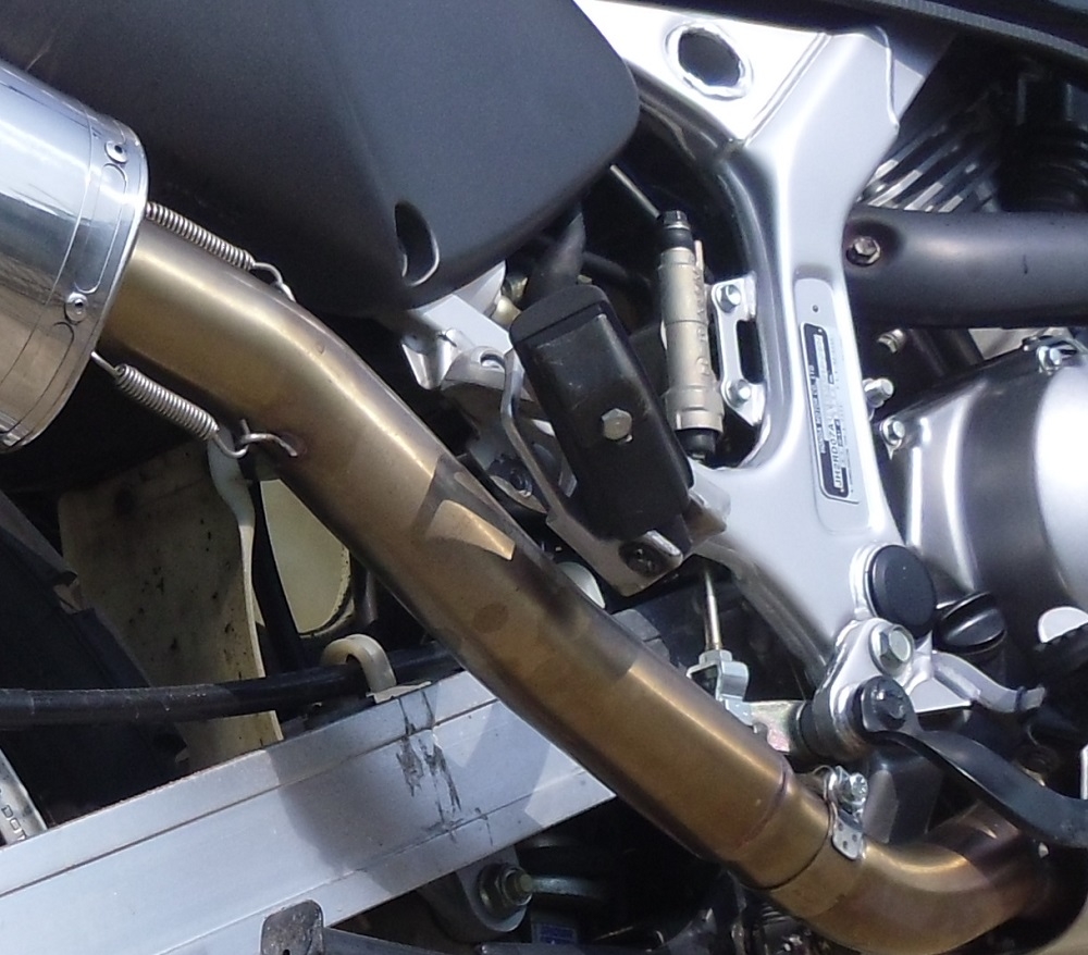 Esapament GPR compatibil cu Honda Africa Twin XRV 750 RD07 1993 Evacuare slip-on omologata, inclusiv db killer detașabil și cot de legătură,Trioval