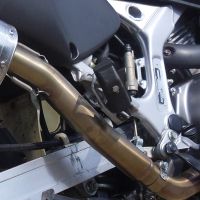 Esapament GPR compatibil cu Honda Africa Twin XRV 750 RD07 1993 Evacuare slip-on omologata, inclusiv db killer detașabil și cot de legătură,Trioval