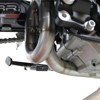 Exhaust compatible with Aprilia Shiver 900 2017-2020, Decatalizzatore, Decat pipe