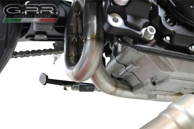 Exhaust compatible with Aprilia Shiver 900 2017-2020, Decatalizzatore, Decat pipe