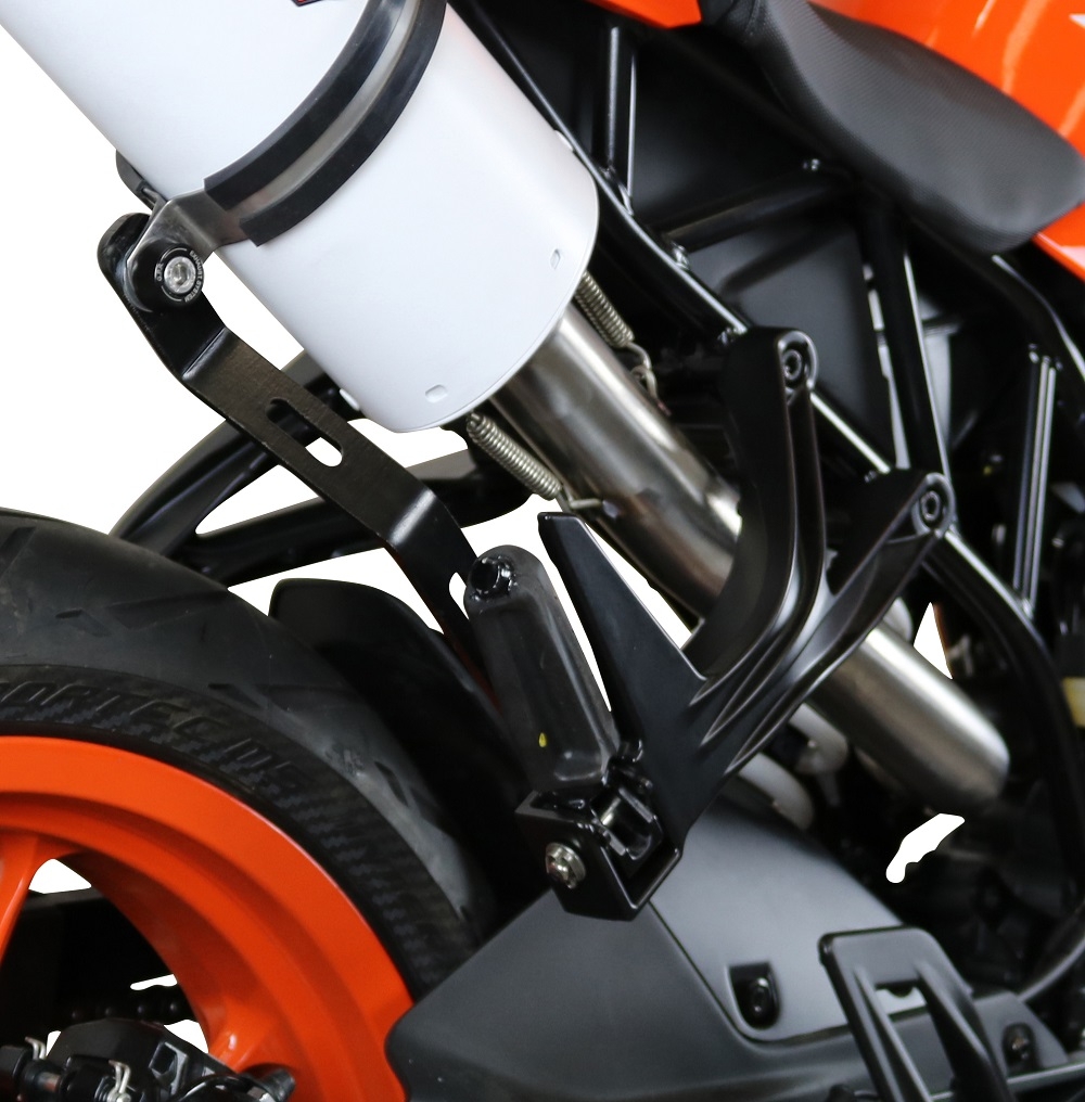 Exhaust compatible with Ktm Rc 125 2017-2020, Albus Evo4, Homologated legal slip-on exhaust including removable db killer, link pipe and catalyst