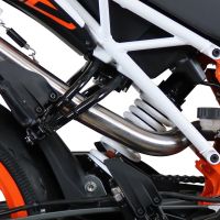 Exhaust compatible with Ktm Duke 250 2017-2020, Albus Evo4, Homologated legal slip-on exhaust including removable db killer, link pipe and catalyst