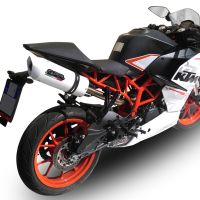 Esapament GPR compatibil cu Ktm Rc 390 2015 Evacuare slip-on omologata, inclusiv db killer detașabil, cot de legătură și catalizator,Albus Ceramic