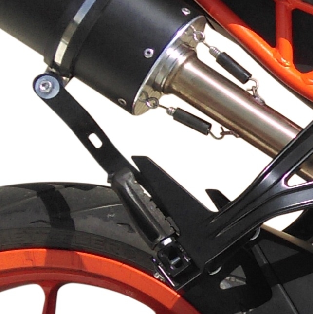 Esapament GPR compatibil cu Ktm Rc 390 2015 Evacuare slip-on omologata, inclusiv db killer detașabil, cot de legătură și catalizator,Deeptone Inox