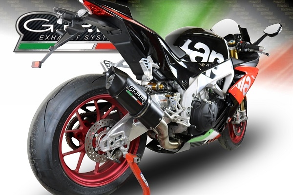 Esapament GPR compatibil cu Aprilia Rsv4 1000 2017 Evacuare slip-on omologata, inclusiv db killer detașabil, cot de legătură și catalizator,Furore Evo4 Nero