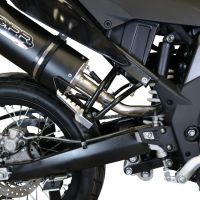 Esapament GPR compatibil cu Aprilia Rx 125 2018 Evacuare slip-on omologata, inclusiv db killer detașabil, cot de legătură și catalizator,Furore Evo4 Nero