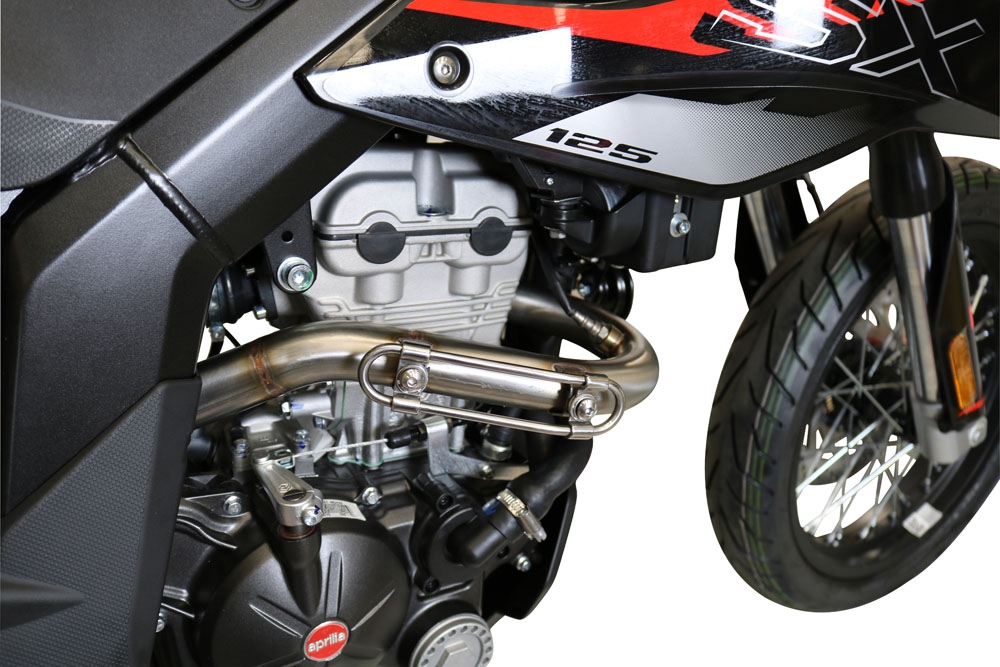 Exhaust compatible with Aprilia Rx 125 2018-2020, Decatalizzatore, Decat pipe
