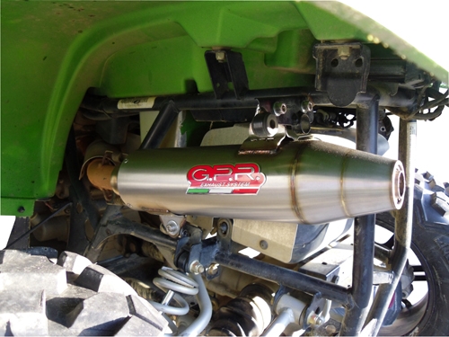 Esapament GPR compatibil cu Artic Cat Thundercat 1000 2011 Evacuare slip-on omologata, inclusiv db killer detașabil și cot de legătură,Deeptone Atv