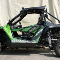 Esapament GPR compatibil cu Artic Cat Wild Cat 1000  2012 Evacuare slip-on omologata, inclusiv db killer detașabil și cot de legătură,Deeptone Atv