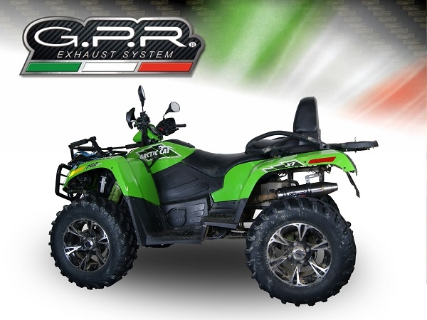 Esapament GPR compatibil cu Artic Cat Trv 700 2012  Amortizor de esapament legal omologat, inclusiv db killer detasabil,Deeptone Atv