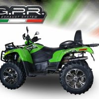 Esapament GPR compatibil cu Artic Cat Trv 700 2012  Amortizor de esapament legal omologat, inclusiv db killer detasabil,Deeptone Atv