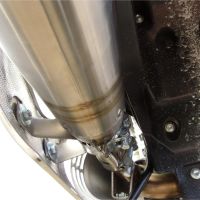 Exhaust compatible with Husqvarna TE 630 E - SMS 630 - Smr 630 2010-2014, Albus Ceramic, Dual Homologated legal slip-on exhaust including removable db killers and link pipes