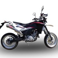 Esapament GPR compatibil cu Husqvarna TE 630 E - SMS 630 - Smr 630 2010 Evacuare cu dublă omologare legală, inclusiv db killer detașabile, coturi de legătură și catalizatori,Powercone Evo
