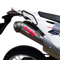 Esapament GPR compatibil cu Husqvarna TE 630 E - SMS 630 - Smr 630 2010 Evacuare cu dublă omologare legală, inclusiv db killer detașabile, coturi de legătură și catalizatori,Powercone Evo