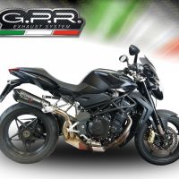 Esapament GPR compatibil cu Mv Agusta Brutale 1090 R-RR  2010 Evacuare slip-on omologata, inclusiv db killer detașabil și cot de legătură,New Grand Prix Evo Poppy