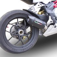 Esapament GPR compatibil cu Mv Agusta Brutale 675 2012 Evacuare slip-on omologata, inclusiv db killer detașabil și cot de legătură,Furore Nero