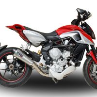 Esapament GPR compatibil cu Mv Agusta Rivale - Stradale 800 2014 Evacuare slip-on omologata, inclusiv db killer detașabil și cot de legătură,New Grand Prix Evo Titanium