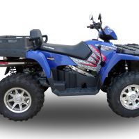 Esapament GPR compatibil cu Polaris Sportsman 800 X2 2007-2010  2007  Amortizor de esapament legal omologat, inclusiv db killer detasabil,Deeptone Atv