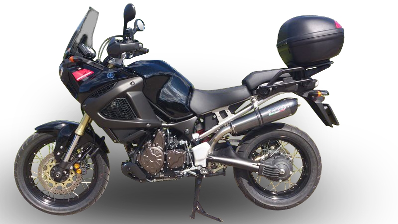 GPR exhaust compatible with Yamaha Xt 1200 Z Supertenere 2017-2020, New Grand Prix Evo Poppy, Homologated legal slip-on exhaust including removable db killer and link pipe 