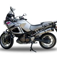 GPR exhaust compatible with Yamaha Xt 1200 Z Supertenere 2017-2020, New Grand Prix Evo Titanium, Homologated legal slip-on exhaust including removable db killer and link pipe 