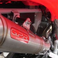 Esapament GPR compatibil cu Honda Trx 400 Sportrax EX 1999 Evacuare slip-on omologata, inclusiv db killer detașabil și cot de legătură,Powercone Evo