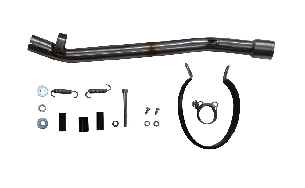Exhaust compatible with Suzuki Rv 125 Van Van 2003-2017, Albus Ceramic, Homologated legal slip-on exhaust including removable db killer, link pipe and catalyst