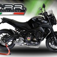 Exhaust compatible with Yamaha Mt-09 Tracer 900 2015-2016, M3 Inox , Homologated legal full system exhaust, including removable db killer