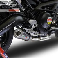 Exhaust compatible with Yamaha Mt-09 Tracer 900 2015-2016, M3 Inox , Homologated legal full system exhaust, including removable db killer