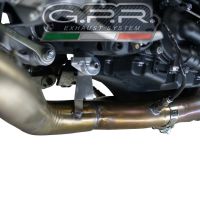 Exhaust compatible with Yamaha Mt-10 2016-2024, Furore Evo4 Nero, Homologated legal Mid-full system exhaust, including removable db killer and catalyst