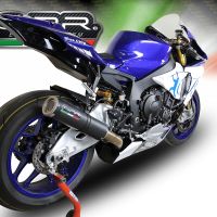   Yamaha Yzf R1-R1-M 2017 Sistem de evacuare de curse la mijlocul complet,M3 Black Titanium