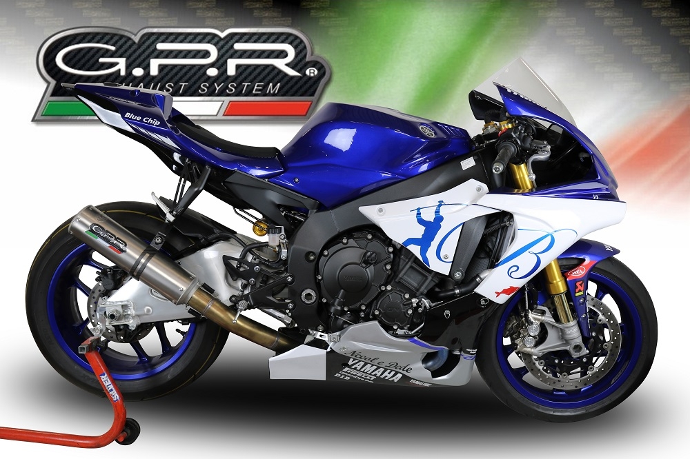 Exhaust compatible with Yamaha Yzf R1-R1-M 2017-2019, M3 Inox , Racing mid-full system exhaust