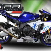 Exhaust compatible with Yamaha Yzf R1-R1-M 2017-2019, M3 Inox , Racing mid-full system exhaust