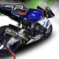 Exhaust compatible with Yamaha Yzf R1-R1-M 2017-2019, M3 Inox , Racing mid-full system exhaust