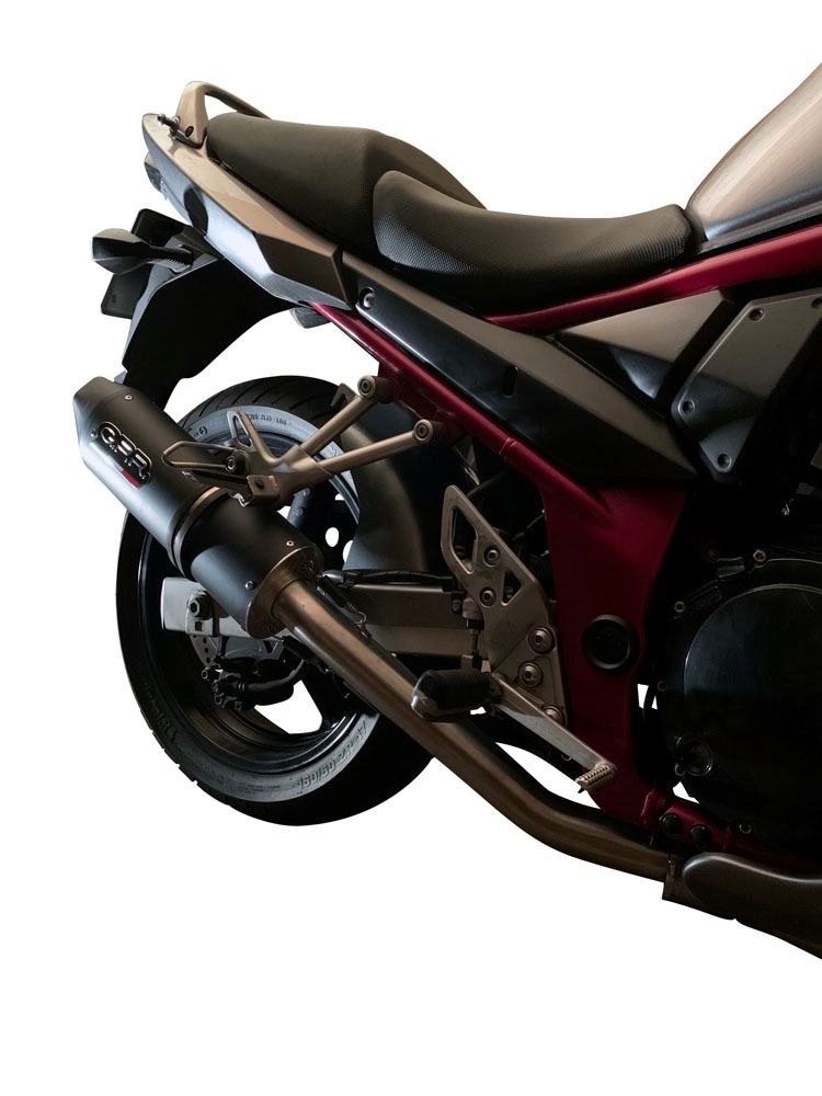 Esapament GPR compatibil cu Suzuki Gsf 600 Bandit - S 1995 Evacuare slip-on omologata, inclusiv db killer detașabil și cot de legătură,Furore Poppy
