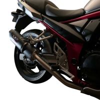 Esapament GPR compatibil cu Suzuki Gsf 600 Bandit - S 1995 Evacuare slip-on omologata, inclusiv db killer detașabil și cot de legătură,Furore Poppy