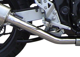 Esapament GPR compatibil cu Suzuki Gsf 650 Bandit - S  2005 Evacuare slip-on omologata, inclusiv db killer detașabil, cot de legătură și catalizator,Trioval