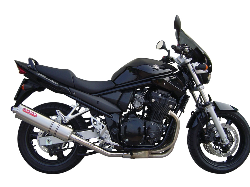 Esapament GPR compatibil cu Suzuki Gsf 650 Bandit - S  2005 Evacuare slip-on omologata, inclusiv db killer detașabil, cot de legătură și catalizator,Trioval