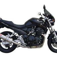 Esapament GPR compatibil cu Suzuki Gsf 650 Bandit - S  2005 Evacuare slip-on omologata, inclusiv db killer detașabil, cot de legătură și catalizator,Trioval