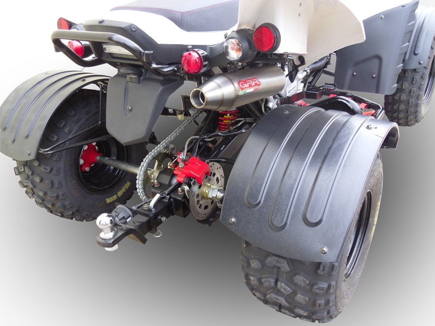 Exhaust compatible with Beeline Bestia 5.5 Supermoto -Offroad 2011-2021, Deeptone Atv, Homologated legal full system exhaust, including removable db killer