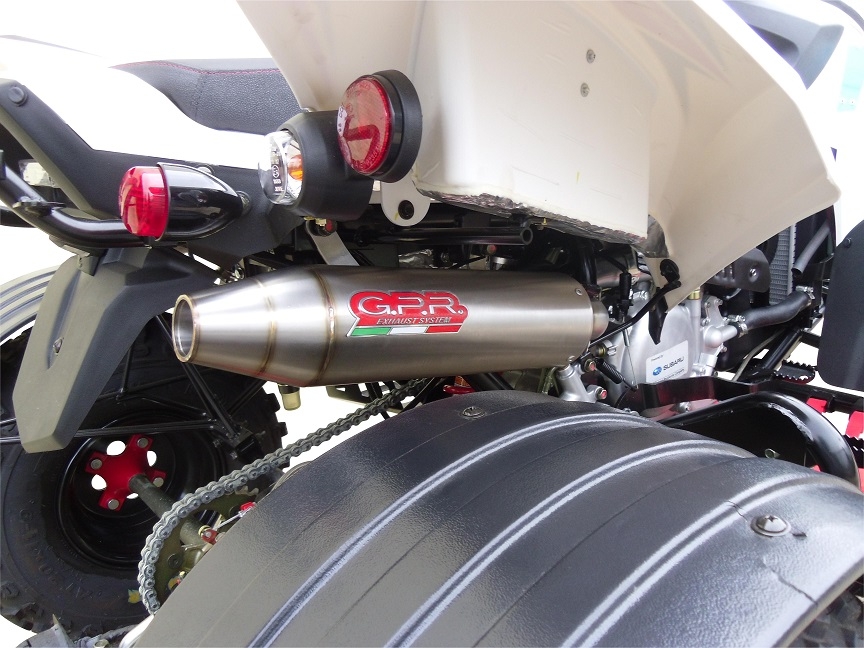 Exhaust compatible with Beeline Bestia 5.5 Supermoto -Offroad 2011-2021, Deeptone Atv, Homologated legal full system exhaust, including removable db killer