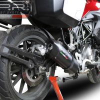 Esapament GPR compatibil cu Benelli Trk 502 2017 Evacuare slip-on omologata, inclusiv db killer detașabil, cot de legătură și catalizator,Furore Evo4 Nero