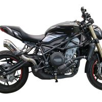 Esapament GPR compatibil cu Benelli 752 S 2019 Evacuare slip-on omologata, inclusiv db killer detașabil și cot de legătură,Powercone Evo