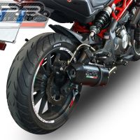 Esapament GPR compatibil cu Benelli Bn 302 S 2017 Evacuare slip-on omologata, inclusiv db killer detașabil și cot de legătură,Furore Evo4 Nero
