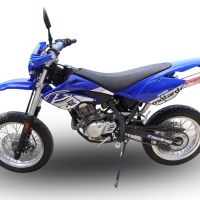 Esapament GPR compatibil cu Beta RR 125 Enduro Ac 4t 2005 Evacuare slip-on omologata, inclusiv db killer detașabil și cot de legătură,Deeptone Inox