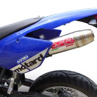 Esapament GPR compatibil cu Beta RR 125 Enduro Ac 4t 2005 Evacuare slip-on omologata, inclusiv db killer detașabil și cot de legătură,Deeptone Inox